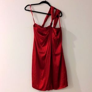Red Silk One Should Holiday Dress